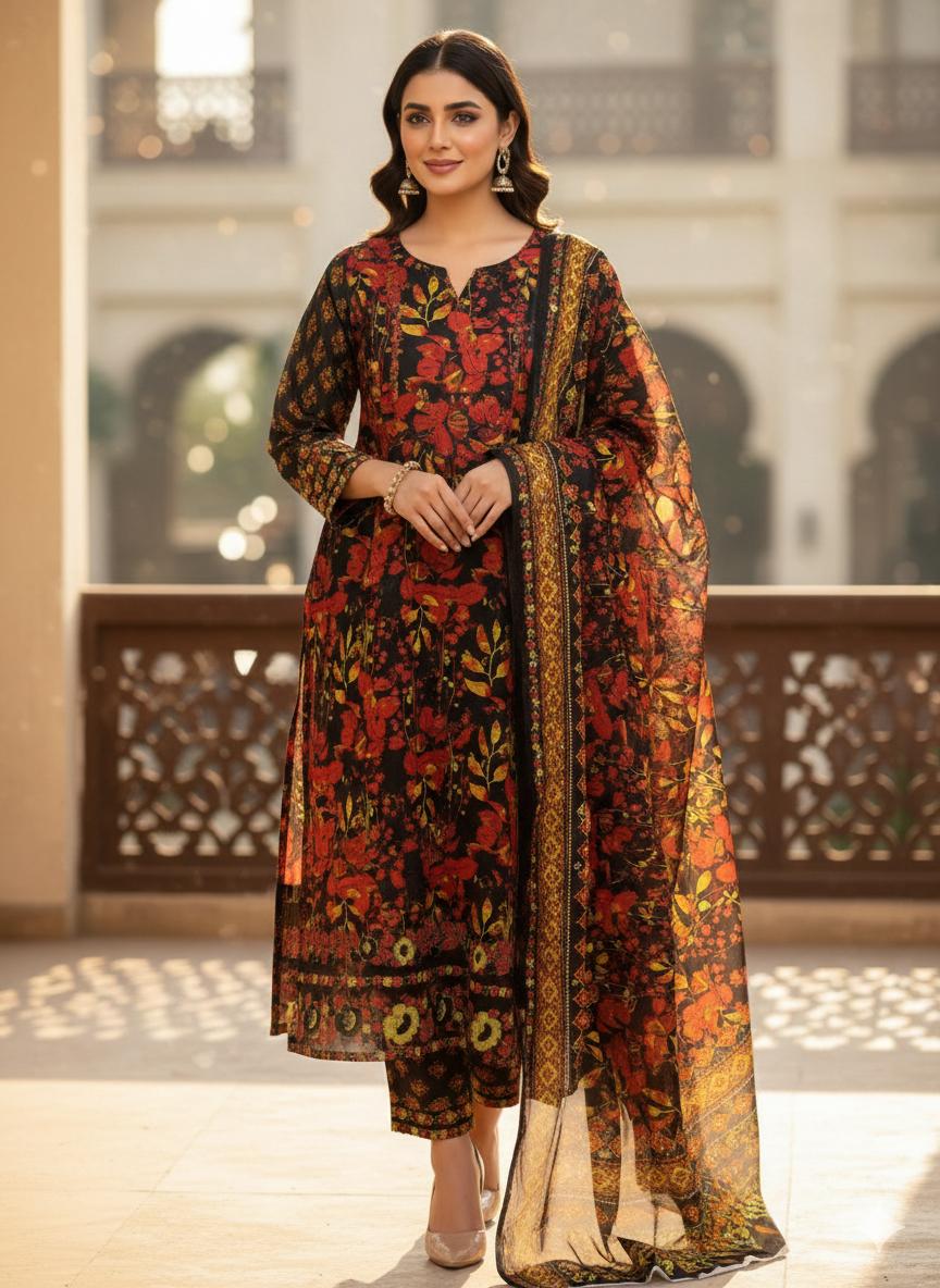 Printed Unstitch Lawn ARC-4