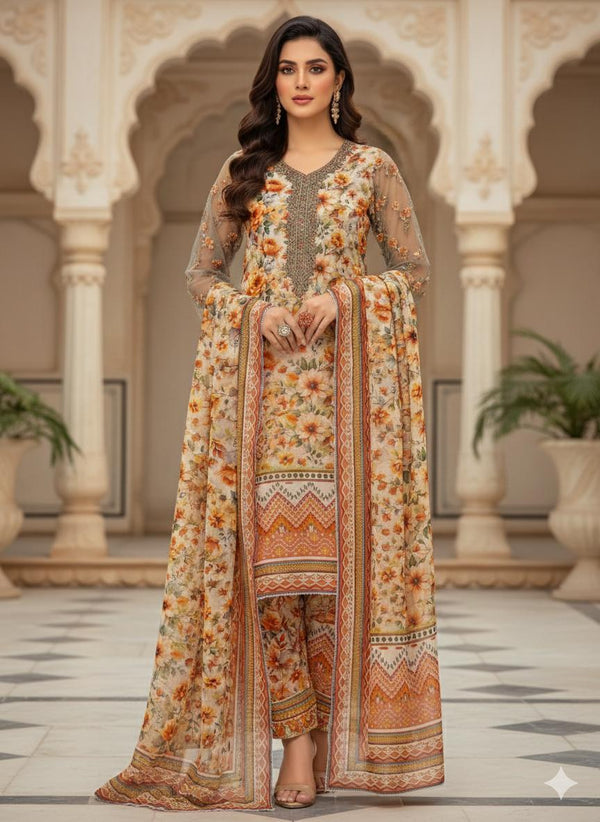 Printed Unstitch Lawn ARC-1